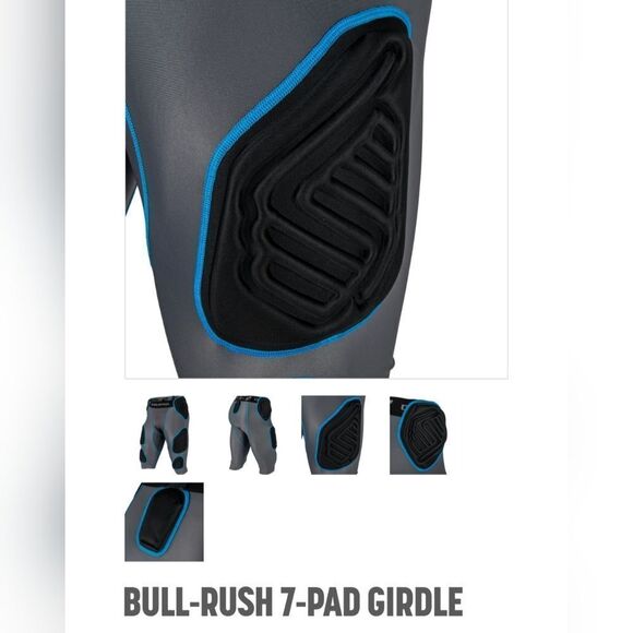 ChampPro Bull Rush 7 Pad football Girdle - Picture 4 of 6